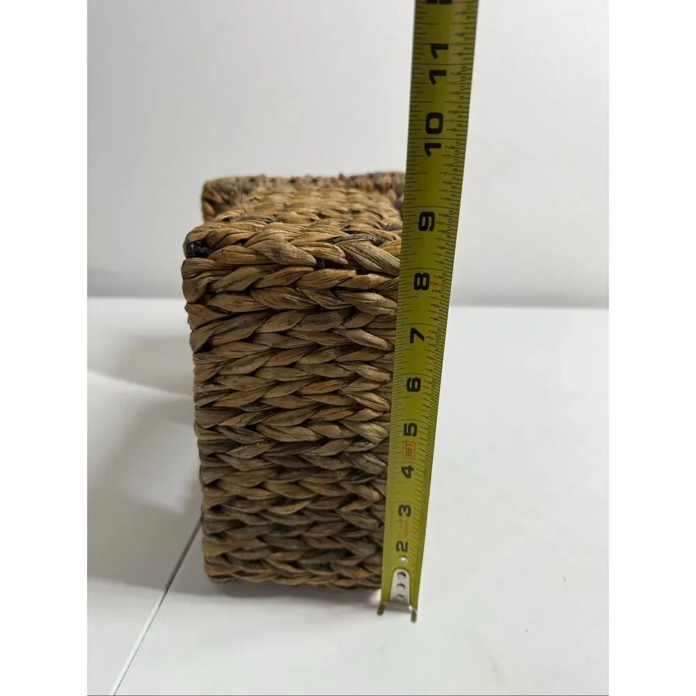 Set of 2 Natural Boho Wicker Rattan Wall  Shelf Padma’s Plantation Furniture